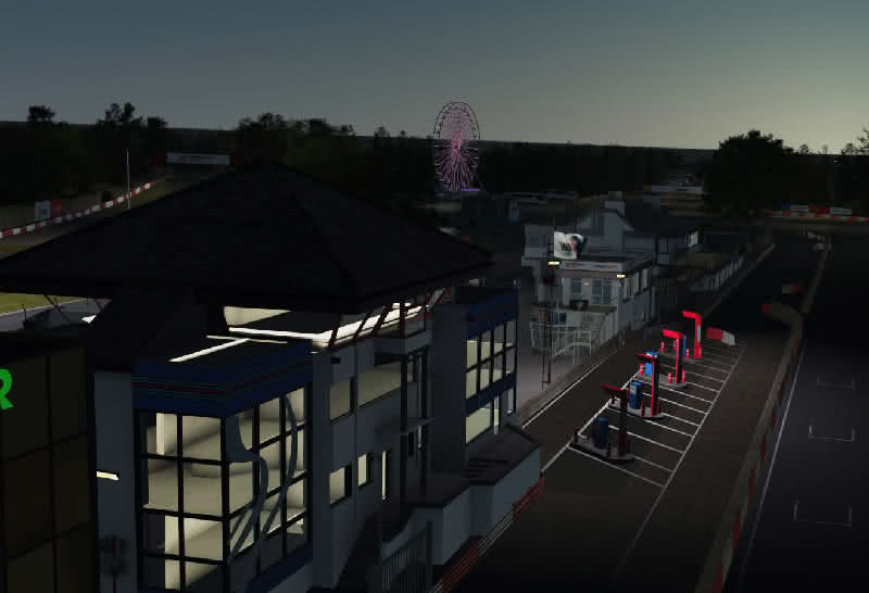 Circuit Zolder at night in-game shot