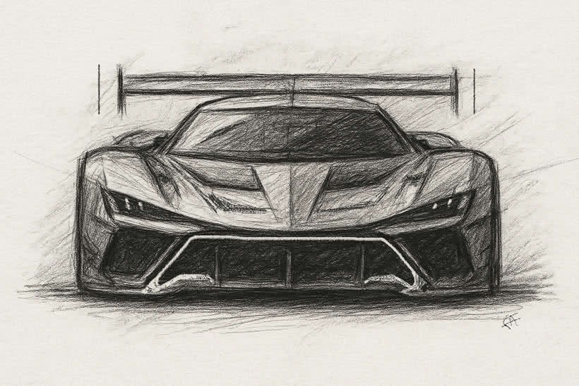 Valac V12 GT2 Concept Car - Front view